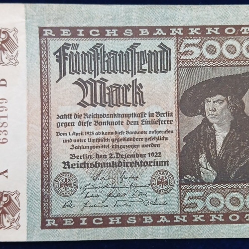 Deutsches reich reichsbanknote - reich,