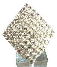 Traum in STRASS ModeSchmuck Ring groß Glitzer silber verstellbar NEU + TOP