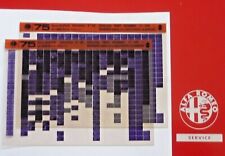 ALFA ROMEO 75 SUPER / AMERICA 8.A. 11-1990 Mechanik original Ersatzteil Katalog