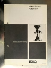 Wild Mikroskop Micro Photoautomat Anleitung Text.deutsch - Classic-Camera-STORE