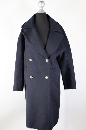 Zara women dunkelblauer mantel - women,