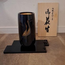 Urushi lack vase kranich - vase,
