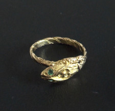 Goldring " Schlange" mit