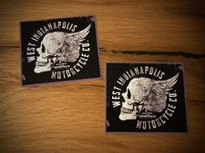 2x Motorcycle Skull Angel