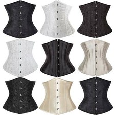 Damen Burlesque Corsage vollbrust Korsett Bustier Korsage Corset Shaper S-6XL