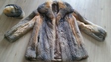 Hochwertige Pelzjacke Griesfuchs mit Mütze, Gr. 38/40, wie Neu ! Handgefertigt!