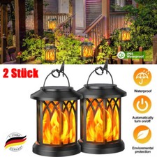 2x Solar Laterne Hängelaterne