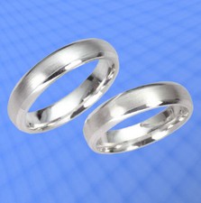 2 Trauringe Eheringe  Silber 925 , Gravur Gratis , J40x