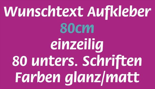 Wunschtext aufkleber auto - wunschtext,