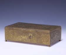 Art Deco Zigarren Zigaretten Dose Carl Wilhelmi in Bremen um 1930