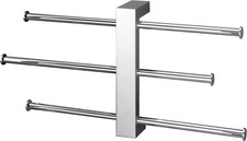 Wandmontage 3-Stangen Chrom Handtuchhalter Messing verstellbar modern Bad