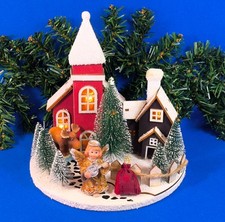 Winterdorf beleuchtet