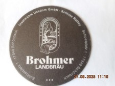 bierdeckel  kleinbrauerei  brohmer landbräu schönbeck-rattey/M-V  unbenutzt