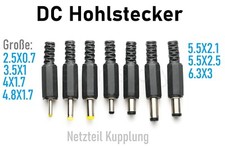 DC Hohlstecker Männlich Steckverbinder Netzteil Kupplung Stromversorgungsbuchse