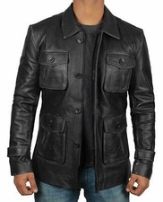 Herren Schwarz Café Racer