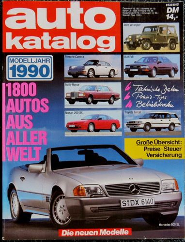 Auto katalog 1990 1800 - 1990,