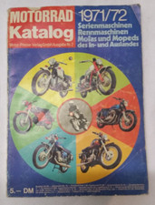 Motorrad Katalog 1971/72 Serienmaschinen, Rennmaschinen, Mofas, Mopeds