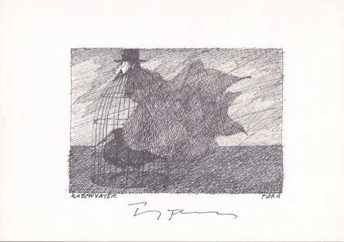 Paul flora originalautogram - paul,