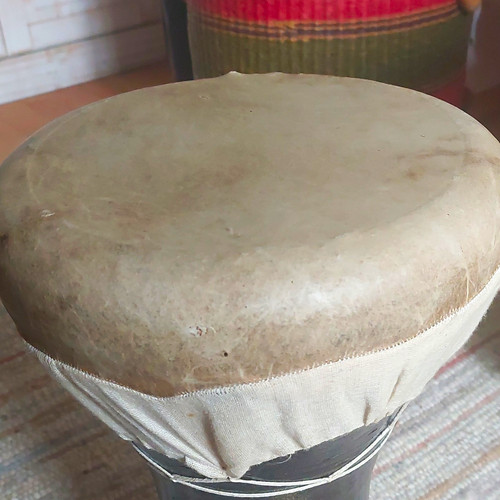 Djembe trommel schwarz mit - djembe,