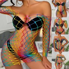 Womens Sexy Fishnet Dress