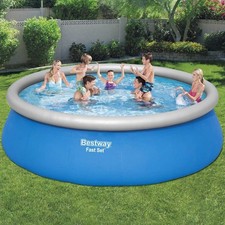 Fast Set Swimming Pool Aufblasbar 457x122cm Schwimmbecken Schwimmbad Bestway