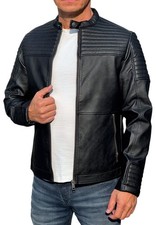 Jack jones lederjacke biker - &,