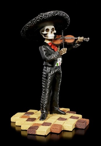 Skelett figur mariachi band - -,