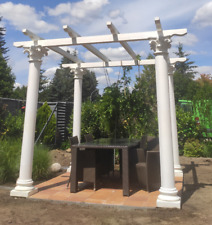 Pergula klassisch mit 4 Säulen Pavillon Gartenhaus Pergolen Luxus Art 806