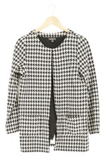 STREET ONE Damen Strickjacke 36/S Schwarz Kariert Klassisch Business