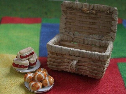 Picknickkorb korb aus - picknickkorb, stroh