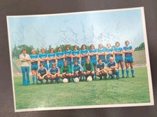 15 original Autogramme auf Mannschaftskarte Des Karlsruher SC, DFB,1976, KSC 