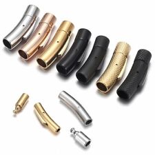 Edelstahl Hebeldruckverschluss Schmuck Verschluß Lederband Armband Verschluss