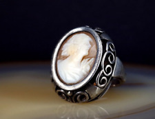 Ring Silber 835 Achat Gemme 17,4 mm - nostalgisch schön