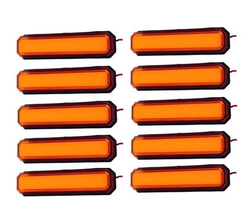 10x led neon 12v 24v - led-neon, orange