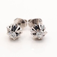 Solitär Ohrstecker 585/14K Weißgold Brillanten 0,3ct H/SI - Wert 1.200€