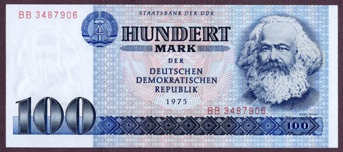 Ddr 100 mark banknote - ddr, 1975