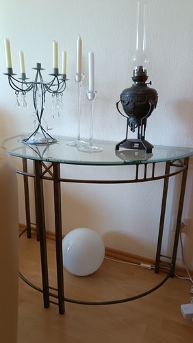Halbrunder konsolentisch mit - konsolentisch,