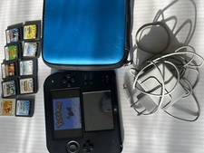 Nintendo 2DS Konsole Schwarz Blau Handheld-Spielkonsole  Mit 11 Spiele