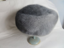 Nerz Hut Pelz Blau Fell Kappe