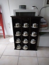 Hummel-Regal mit 11 Espressotassen, Mokka-Tassen mit Untertassen nur abholen !!!