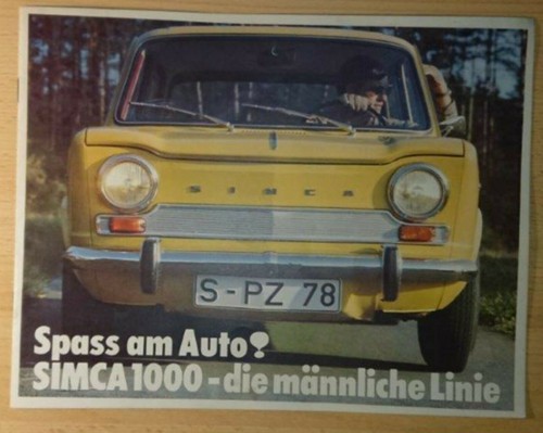 Simca 1000 die - die, männliche