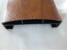 Kunststoff Handlauf 150x45mm, Holzdekor Golden Oak L 128 cm für Balkon, Geländer