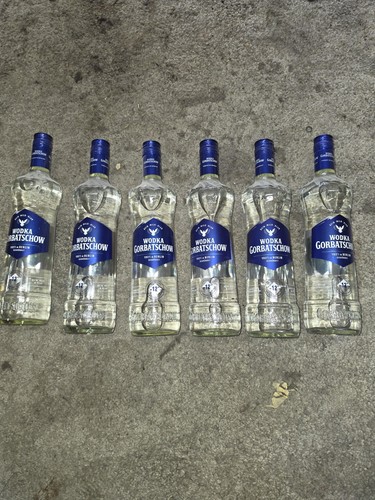 Gorbatschow wodka flaschen - 6x,