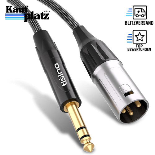 Klinke 3mm trs auf xlr - 6,3mm, kabel