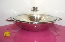 WMF WOK  mit Deckel Transtherm  Cromargan 18/10   Induktion  Ø ca. 35 cm TOP