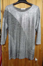 Partyshirt,Shirt,Glitzershirt,silber,Fart,L,42
