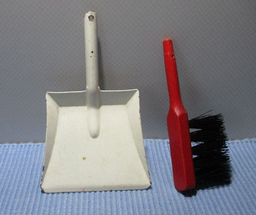 Kehrschaufel weiß metall - kehrschaufel, +