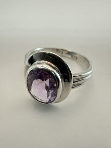 Amethyst silberring 925 - amethyst, –