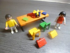 Playmobil  Zur Schule Schulbank mit Kinder Ranzen und Zubehör