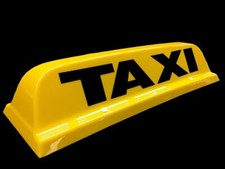 HACKNEY / PRIVATE VERMIETUNG TAXI TAXI DACHSCHILD 18" GELB MAGNETISCH Lettercraft LED